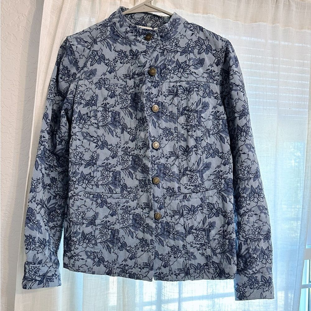 Vintage Floral Denim Jacket